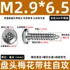 Tornillos Autorroscantes de Acero Inoxidable 304 con Cabeza Plana Torx y Columna, Tornillos Antirrobo 2.9m3.5m4.8