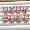 Talla en Madera de Ciprés Rojo, Labubu Rose Satín Seda Peces Cuentas Sueltas y Otros Accesorios de Joyería Budista DIY Cadena para Teléfono Móvil