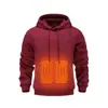 Suéter Calefactor con Capucha de Invierno Calentador para Hombre Suéter Calefactor USB Ropa Casual Cálida para Exteriores Calefacción Eléctrica