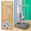 Soporte de Mopa de Acero Inoxidable de Pie Estante de Almacenamiento para Baño Colgador Organizador de Escobas y Mopas Herramienta Corte Láser