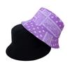 Chapéu de Pescador Estilo Europeu e Americano Retrô Tendência Estampado Flor de Caju Moda de Rua Dobrável Chapéu Bacia Chapéu de Sol Distintivo Dupla Face