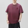 Camiseta de Manga Larga Pesada 300g Verano 2026 Degradado Lavado para Hombre Tendencia Nacional Estilo Americano Japonés Casual