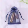 Atacado Spot Bolsa de Organza Lisa Transparente com Cordão Presente Casamento Doce Bolsa de Gaze Joias Embalagem de Joias Bolsa de Rede
