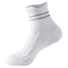 Calcetines Profesionales de Media Pantorrilla para Correr Maratón para Hombres, Antideslizantes, Transpirables, Suela de Felpa, para Exteriores, Bádminton, Baloncesto