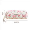 Nueva Bolsa de Algodón para Cosméticos, Gran Capacidad, Bolsa de Aseo tipo Satchel Pequeña y Fresca, Bolsa de Almacenamiento para Viajes, Lindo Estuche Lácteo para Lápices