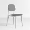 Decoração de casa minimalista nórdica, encosto criativo estilo macaron, banqueta de plástico, tamanho adulto, cadeira de jantar de luxo leve, cadeira espessa para mesas de jantar, cadeira de lazer