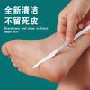 Raspador de aço inoxidável faca plana para pedicure faca oblíqua para raspar calos pele morta faca para pé cutina do pé conjunto de três peças