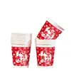Vasos de Papel de Año Nuevo del Año del Caballo, Vasos de Papel Desechables para Uso Doméstico, Engrosados y Reforzados, Vasos de Papel de Alta Gama para Recibir Invitados, Vasos de Papel Estilo Chino