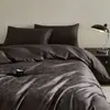 Conjunto de cama de quatro peças luxuoso de alta qualidade, 100% algodão de fibra longa, jacquard de cetim de algodão puro, adequado para dormir nu, inclui lençol de baixo e capa de edredom