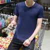 Venta al por mayor del fabricante Camisas Publicitarias de Manga Corta de Color Sólido con Transferencia de Calor para Hombre, Camisetas en Blanco para Sublimación, Camisetas Culturales, Dropshipping de Comercio Exterior
