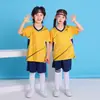 Uniforme de Fútbol para Niños Clase A Seda de Hielo Manga Corta Conjunto de Chándal Traje de Equipo de Competición Transpirable Secado Rápido Camiseta Ropa Deportiva de Moda