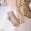 Guantes Térmicos de Medio Dedo Derong, Guantes Térmicos, Escritura, Mecanografía de Oficina, Almacenamiento de Calor, Manoplas a Prueba de Viento y Frío para Mujeres