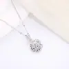 Colgante de Trébol Giratorio de Plata de Ley S925 para Mujer, Sencillo, Moderno, Personalizado, Diseño de Nicho Versátil, Collar Más Vendido para Mujer