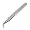 Pinzas para pestañas postizas de acero inoxidable multicolor de precisión para injertos, pinzas para pestañas, clip de pluma dorada floreciente, dispositivo auxiliar de maquillaje de belleza para pestañas postizas