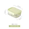 Caja Rectangular Sellada para Frutas, Caja de Conservación de Frutas de Grado Alimenticio, Caja de Almacenamiento para Refrigerador de Cocina, Lonchera Portátil, Caja Bento