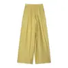 2025 Verano Nuevo Moda Europea y Americana Transfronteriza para Mujer Solapa Camisa Suelta + Traje de Pantalón Recto W085 24