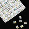 Atacado 6*8 Pedras de Strass para Nail Art Açúcar Gelo com Base Pontuda, Pedras de Strass de Vidro Cristal Açúcar Cubo Deslumbrantes de Alta Qualidade, Pedras de Strass K9 para Unhas com Múltiplas Facetas
