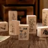 Serie Colección de Hierbas y Plantas Yuxian Sellos de Madera Creativos Frescos Retro Plantas Diario DIY Sellado Decorativo 8 Diseños
