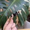 Nuevo Clip de Pato de Punta Dulce de Ácido Acético de Etiqueta Dorada Larga Tira Clip de Pato de Punta Ligera Joyería de Lujo Accesorios para el Cabello Delicados de Gama Alta Tocado