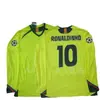 Jersey Retro Manga Larga Uniforme de Fútbol Beckham Zidane Messi C Ronaldo Jersey Clásico