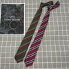 Venta al por mayor jk Rojo neto curry corbata a rayas reducción de edad rojo vino a rayas estilo universitario japonés casual de mano escuela