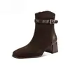 Temperamento retro, no cansan los pies, botines cortos para mujer, nuevo estilo otoño 2026, suela suave, cómodos, dulces y geniales, hebilla de cinturón, botas de moda versátiles
