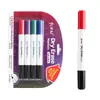Marcador para Quadro Branco Jupai de Duas Pontas Apagável Grande Capacidade Base Água Ponta Grande Fácil de Apagar Caneta para Escritório Ensino Colorida Caneta Apagável a Seco