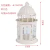 Estilo Europeu Ferro Forjado Vidro Pastoral Retro Vento Lâmpada Suporte de Vela Ornamento Nórdico Romântico Casa Suporte de Vela Lanterna Decorativa