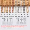 Venta Caliente Transfronteriza Estrella de Cinco Puntas/Cadena de Estrellas Chapado en Cobre 18K Cadena de Oro Real Pulsera Collar Material para Manualidades DIY