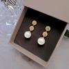 Cao Shi Fabricante Wholesale Pendientes Geométricos Galvanizados para Mujer Estilo Francés Pendientes Elegantes Estilo Pequeño Fragante Estilo de Lujo Accesible Joyería