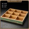 Set de Snacks Plato Snacks Fruta Seca Jiugongge Caja de Dulces Sala de Estar Hogar Mesa de Centro Caja de Almacenamiento de Pastelería Plato de Fruta de Madera