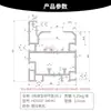 100*118 Cadena de Velocidad Multiplicada Perfil de Aluminio Perfil de Aluminio de Cadena de Velocidad Multiplicada por 3 Perfil de Aluminio Industrial 100118