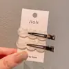 Grampos de Cabelo Sem Costura para Mulheres, Presilhas Laterais em Formato de Gato, Acessórios de Cabelo de Celebridade da Internet Coreana, Pequenas Presilhas Laterais para Franja, Grampos para Cabelo Liso, Presilhas Bico de Pato