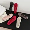 [Em Estoque] Sapatilhas de Bico Fino com Laço para Mulheres 2026 Novos Sapatos Mary Jane Sapatilhas de Ballet Sapatos de Rolinho para Mulheres