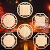 Nuevos Accesorios para Pasteles Estilo Nacional Chinoiserie Recortes de Virutas de Madera Estilo Escandinavo Posavasos de Madera Posavasos de Té para Cocina Base para Tazón DIY