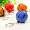 Especial para comércio exterior Chaveiro de bola de basquete de espuma de PU Chaveiro de bola azul Joias de bola esportiva Pingente Brinquedos Atacado