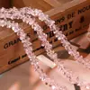 Pulsera DIY Cadena de Cristal Multicolor Accesorios de Joyería Ropa Cuentas de Cristal Vidrio Decoraciones Colgantes para Habitación Cuentas Triangulares de Bolas de Arroz