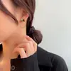 Pendientes de Aro de Plata S925 con Aguja Coreana Nuevos con Pedrería Pendientes de Lazo Versátiles de Moda Pendientes Elegantes de Gama Alta