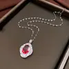 Collar Colgante de Cadena Cuadrado de Circonita Super Brillante con Forma de Gota de Agua, Cadena de Clavícula Moderna y Sencilla, Lujo Ligero, Sensación de Alta Gama, Accesorio Versátil