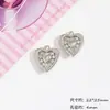 Colgante de Corazón Araña Cruz de Diamante Estilo Francés Vintage Materiales para Accesorios de Collar Pendiente Hecho a Mano
