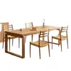Nueva Mesa de Comedor Rectangular de Madera Maciza Estilo Chino Mobien con Tablero Grande Escritorio de Estudio Mesa Rectangular para Negociaciones de Oficina Comercial