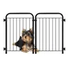 Cercado Modular Portátil para Pets Petmix (2 Painéis, 51,5 cm) - Preto