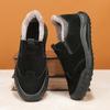 Botas de Neve Nordeste Masculinas Inverno Pelo Integrado Forro de Fleece Espessado Sapatos de Algodão Preguiçosos de Uma Perna Antiderrapantes Casuais Tendência