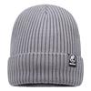 Gorro de invierno cálido para hombre, gorro de punto a la moda para jóvenes, gorro frío para exteriores, gorro de lana con forro polar resistente al frío.