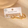 Set de Aretes Irregulares de Circonita de Estilo Europeo y Americano para Mujer, Aretes de Botón Texturizados de Moda, Elegantes Accesorios para Orejas de Estilo Lujoso Ligero