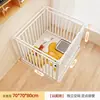 Valla para Mascotas Perro Uso en Interiores Hogar Combinación Libre Corgi Perros Pequeños y Medianos Teddy Puerta de Aislamiento Jaula para Perros Entrenamiento para Ir al Baño