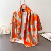 Bufanda Cuadrada Grande de Seda Artificial para Mujer, Primavera y Verano, Delgada, para Viaje, Protector Solar, Chal, 90x90cm, Bufanda, Bufanda Decorativa, Pañuelo para la Cabeza