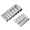 Cabeça de manga estendida 1/2 8-32mm cabeça de manga longa pistola de ar pequena aprofundamento soquete sextavado para parafuso chave de soquete