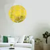 Pegatina creativa de espejo acrílico fútbol Pegatina de pared sala de estar dormitorio sofá TV decoración de pared de fondo espejo autoadhesivo