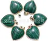 Venta caliente transfronteriza piedra natural ágata piedra de cristal rosa collar con colgante de amor bordeado colgante de corazón de melocotón accesorios de bricolaje